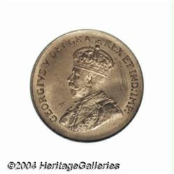 George V 1936 Dot cent, Ex: John Jay Pittman