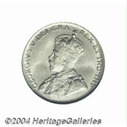 George V 5 cent 1936, KM29, MS65 PCGS. Sharply