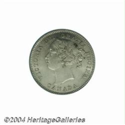 Victoria 10 cent 1858, KM3, MS64 PCGS. A