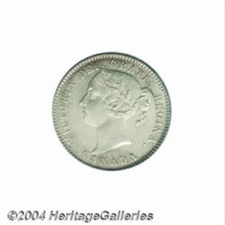 Victoria 10 cent 1881H, Obverse 2, KM3, MS62