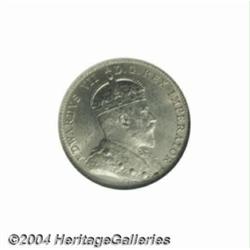 Edward VII 10 cent 1902, KM10, MS64 NGC, fully