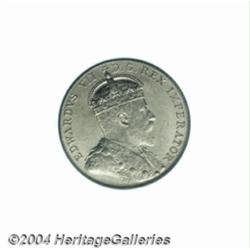 Edward VII 10 cent 1910, KM10, MS64 PCGS.