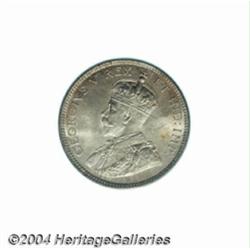 George V 10 cent 1911, KM17, MS65 PCGS. Bright