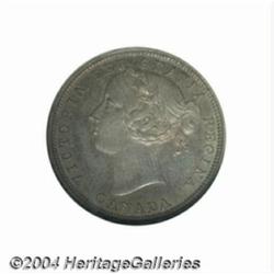 Victoria 20 cent 1858, KM4, AU58 NGC,