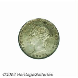 Victoria 25 cent 1881H, KM5, MS63 PCGS. A hint