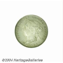 Victoria 25 cent 1888, KM5, MS60 Planchet Flaw