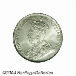George V 25 cent 1927, KM24a, MS65 PCGS.