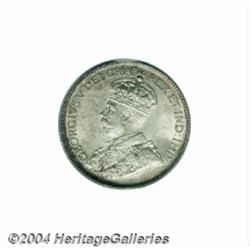 George V 25 cent 1928, KM24a, MS64 PCGS.