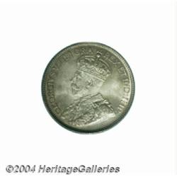 George V 25 cent 1932, KM24a, MS64 PCGS. Only