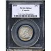 Image 1 : George V 25 cent 1936, KM24a, MS64 PCGS.