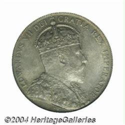 Edward VII 50 cent 1902, KM12, MS62 PCGS.