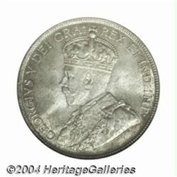 George V 50 cent 1918, KM25, MS64 NGC. Fully