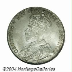 George V 50 cent 1929, Ex. John Jay Pittman