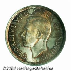 George VI 1 Dollar 1939, KM38, MS65 ICCS. Tied