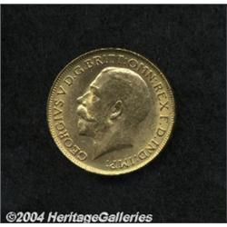 George V Gold sovereign 1918-C, KM20, BU with