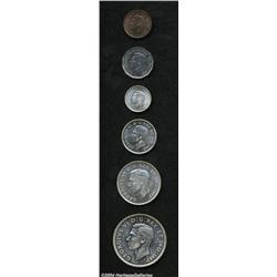 George VI Six-piece Mint Set 1947, Ex: John