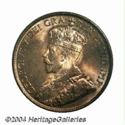 Newfoundland. George V 1 cent 1913, KM16, MS66