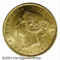 Newfoundland. Victoria gold $2 1870, KM5, UNC,