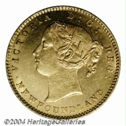Newfoundland. Victoria gold $2 1880, KM5, nice