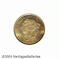 Newfoundland. Victoria Gold $2 1882H, KM5,