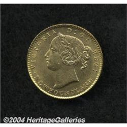 Newfoundland. Victoria Gold $2 1885, KM5, BU