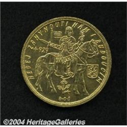 Republic 10 ducats 1929, St. Wenceslas on