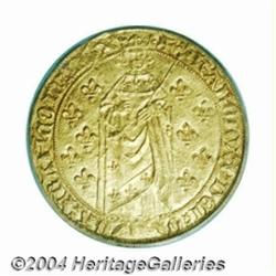 Charles VII gold Royal D'Or (1422-61),