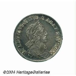 Louis XIII 1/12 ecu 1643A Rose, Laureate,