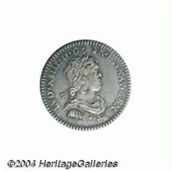 Louis XIV 1/48 ecu 1644A (legend complete),