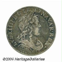 Louis XIV 6 Blans (Siz Blans) 1657K, Laureate,