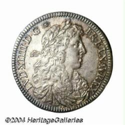 Louis XIV 1/4 ecu au buste juvenile 1666A,