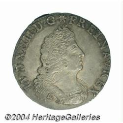 Louis XIV 1/4 ecu aux palmes 1693X, Mailed