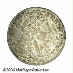 Louis XIV 1/4 ecu (20 sols) aux insignes