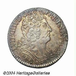 Louis XIV 1/4 ecu aux 3 couronnes 1711&,