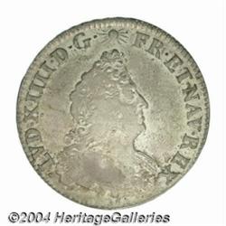 Louis XIV 1/2 ecu Carambole aux insignes