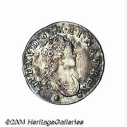 Louis XV 1/20 ecu Vertugadin 1716-9, Young
