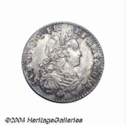 Louis XV 1/12 ecu de France 1721C, Young