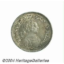 Louis XV 1/8 ecu aux 8 L 1725A, Eight L's