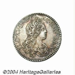 Livre d'argent (20 sols) 1720A, Young bust