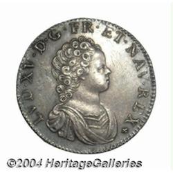 Louis XV 1/4 ecu aux 3 couronnes 1715A, Young