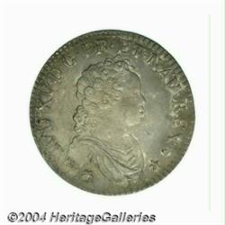 Louis XV 1/2 ecu de Strasbourg 1716 BB, Young