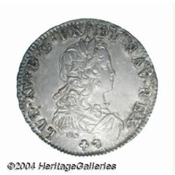 Louis XV 1/2 ecu de France 1722R, Young bust