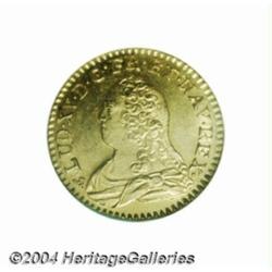 Louis XV gold Louis d'or aux lunettes 1737B,