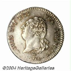 Louis XVI 30 Sols 1791A, Head left/Angel