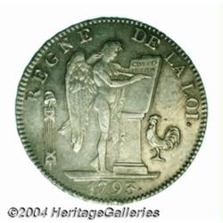First Republic ecu de 6 livres 1793A, Angel
