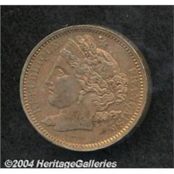 Second Republic Piefort Pattern 10 centimes