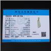 Image 8 : 18K Gold Inlay Natural Jadeite Diamond Pendant w Certificate