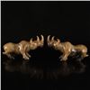 Image 1 : Vintage Chinese Hetian Jade Rhinoceros Statue