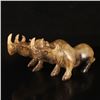 Image 2 : Vintage Chinese Hetian Jade Rhinoceros Statue