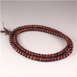 Chinese Hainan Huanghuali Wood Beads Necklace